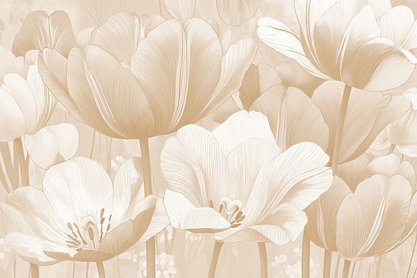 Delicate blooms in soft hues