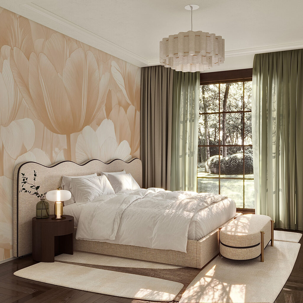 Delicate blooms in soft hues