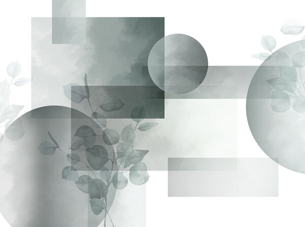Serene shapes and delicate leaves unite Serene shapes and delicate leaves unite