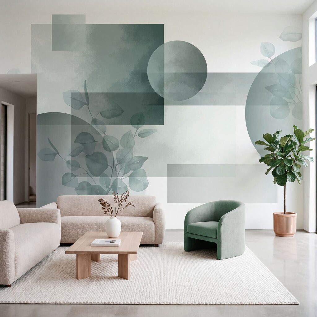 Serene shapes and delicate leaves unite Serene shapes and delicate leaves unite