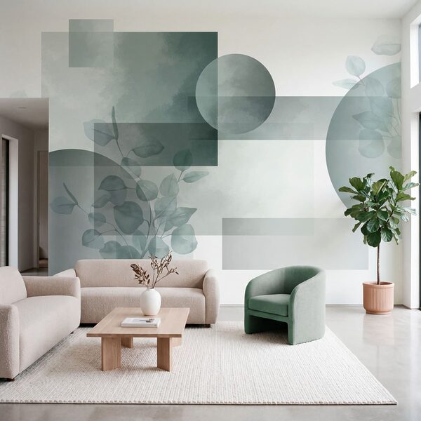 Serene shapes and delicate leaves unite Serene shapes and delicate leaves unite