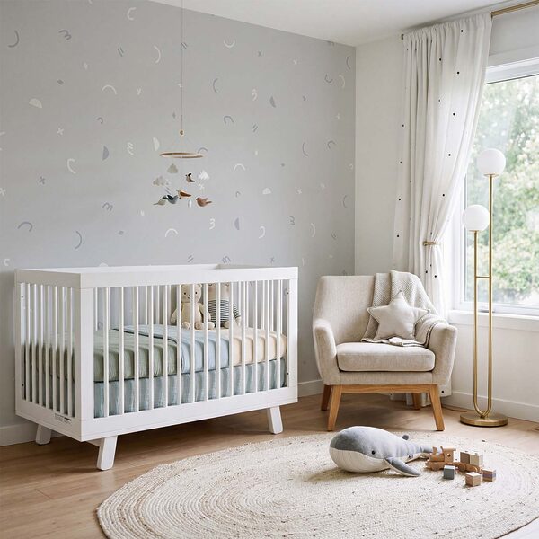 Grey and white pattern Wall mural Grey and white pattern