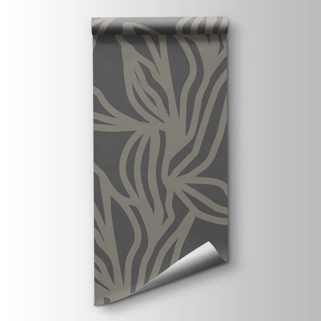 Pattern of leaves on a gray background Pattern of leaves on a gray background