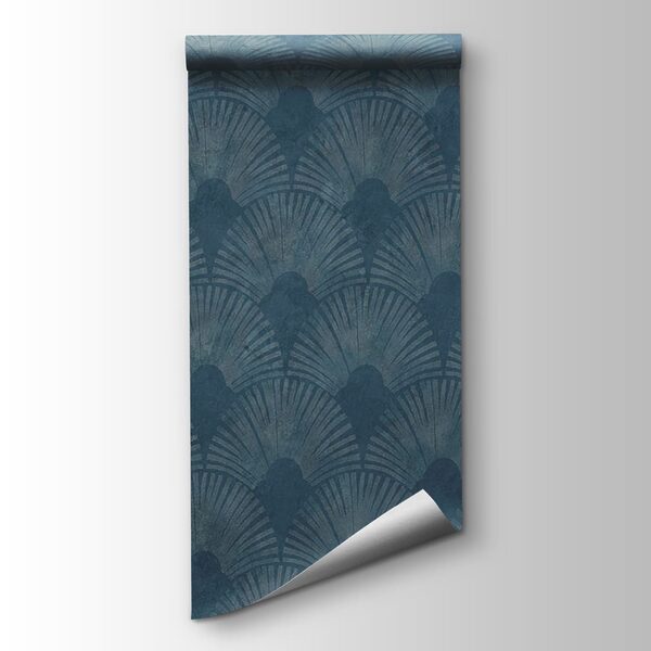 Blue wallpaper with a pattern Blue wallpaper with a pattern