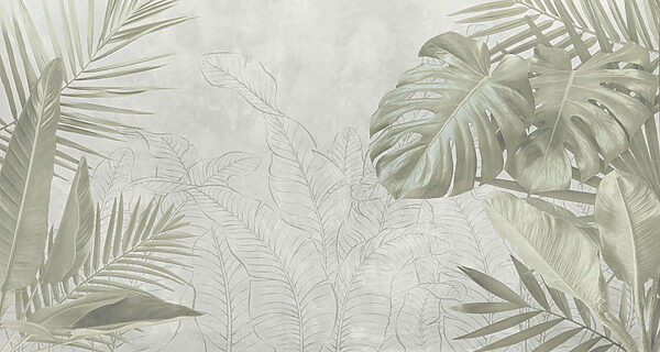 Tropical foliage with soft tones Tropical foliage with soft tones