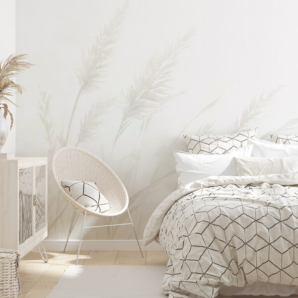 Wall mural White background with grass (SKU: t00837) Wall mural Wall mural White background with grass (SKU: t00837)