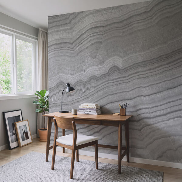 Natural waves in monochrome design Natural waves in monochrome design