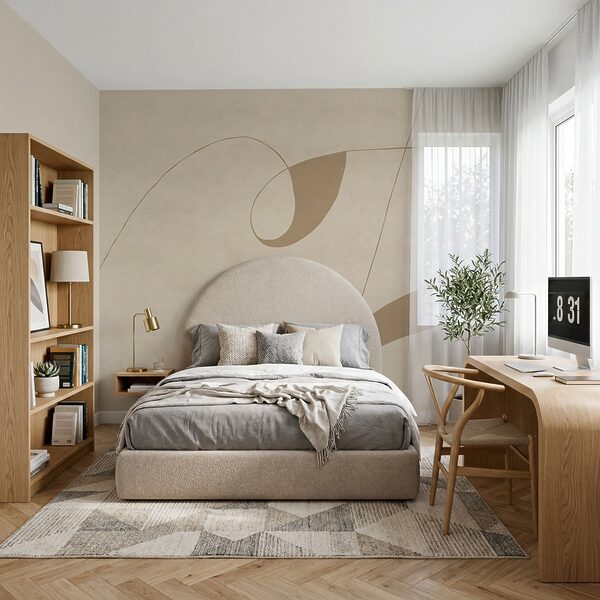 Organic shapes in soft tones Organic shapes in soft tones