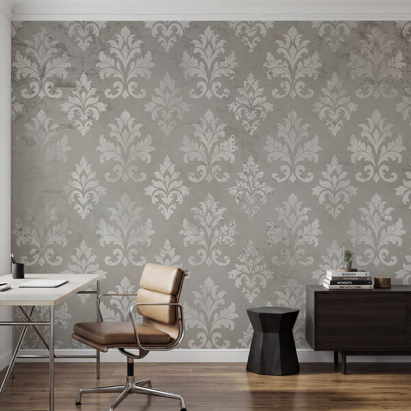Wallpaper with white fleur-de-lis Wallpaper with white fleur-de-lis