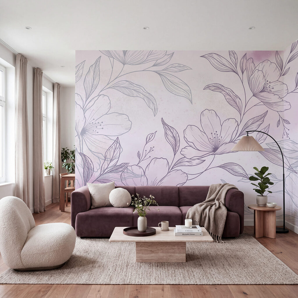 Delicate blooms on a soft background