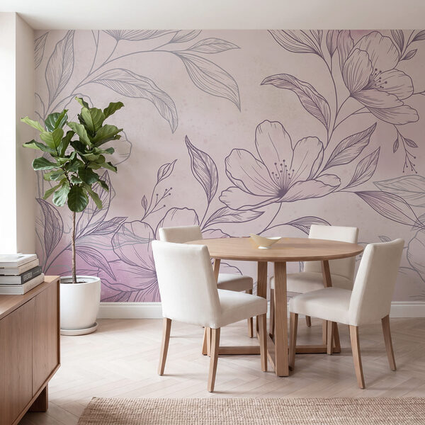 Delicate blooms on a soft background