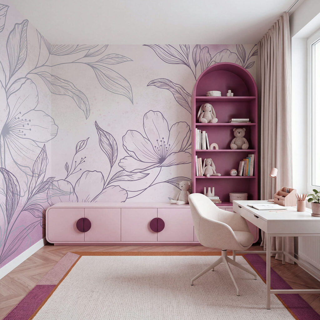 Delicate blooms on a soft background