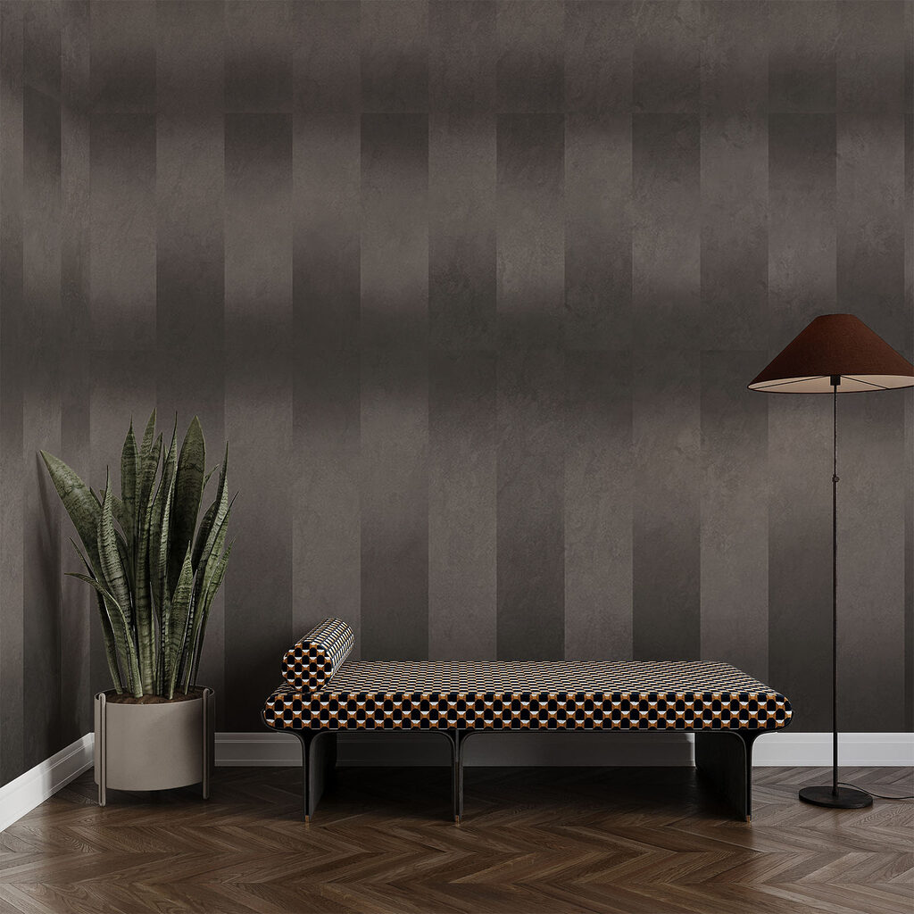 Grey and black striped surface