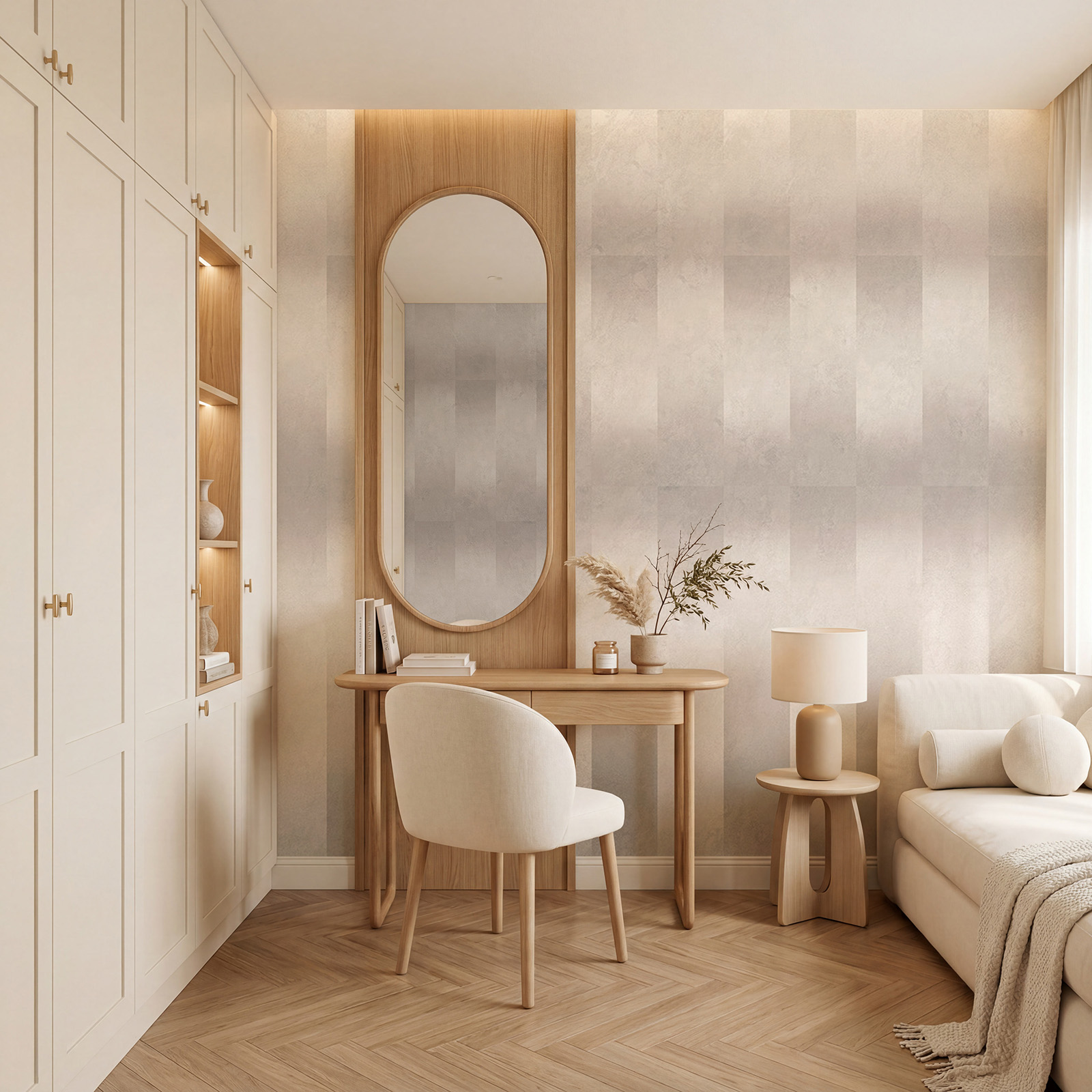 White and grey striped wall White and grey striped wall