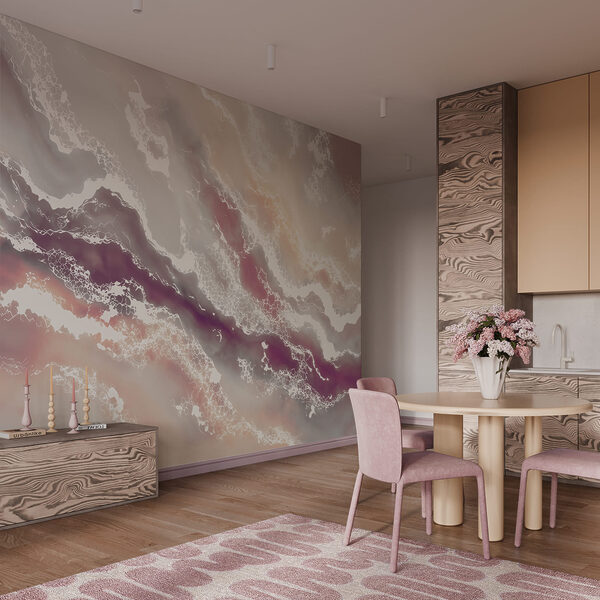 Flowing waves of soft colors Flowing waves of soft colors
