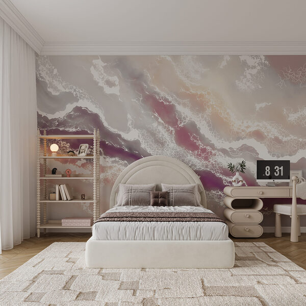 Flowing waves of soft colors Flowing waves of soft colors