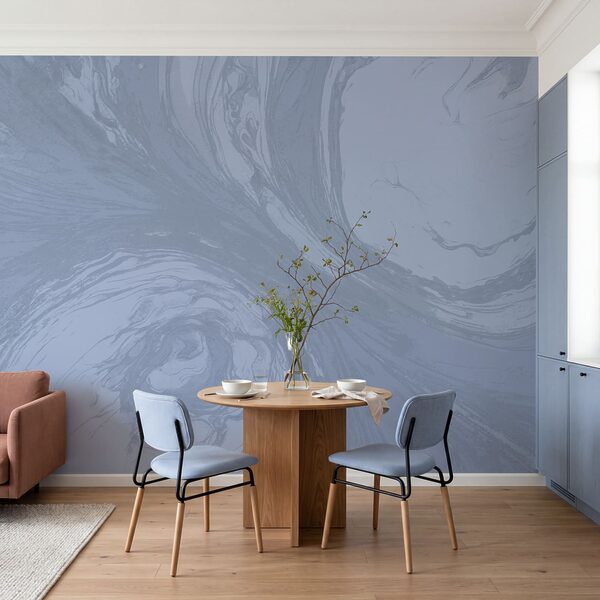 Dynamic swirls of soft blue hues Dynamic swirls of soft blue hues
