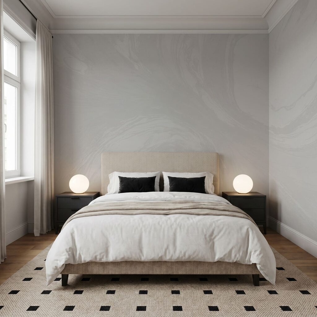 White surface with swirls