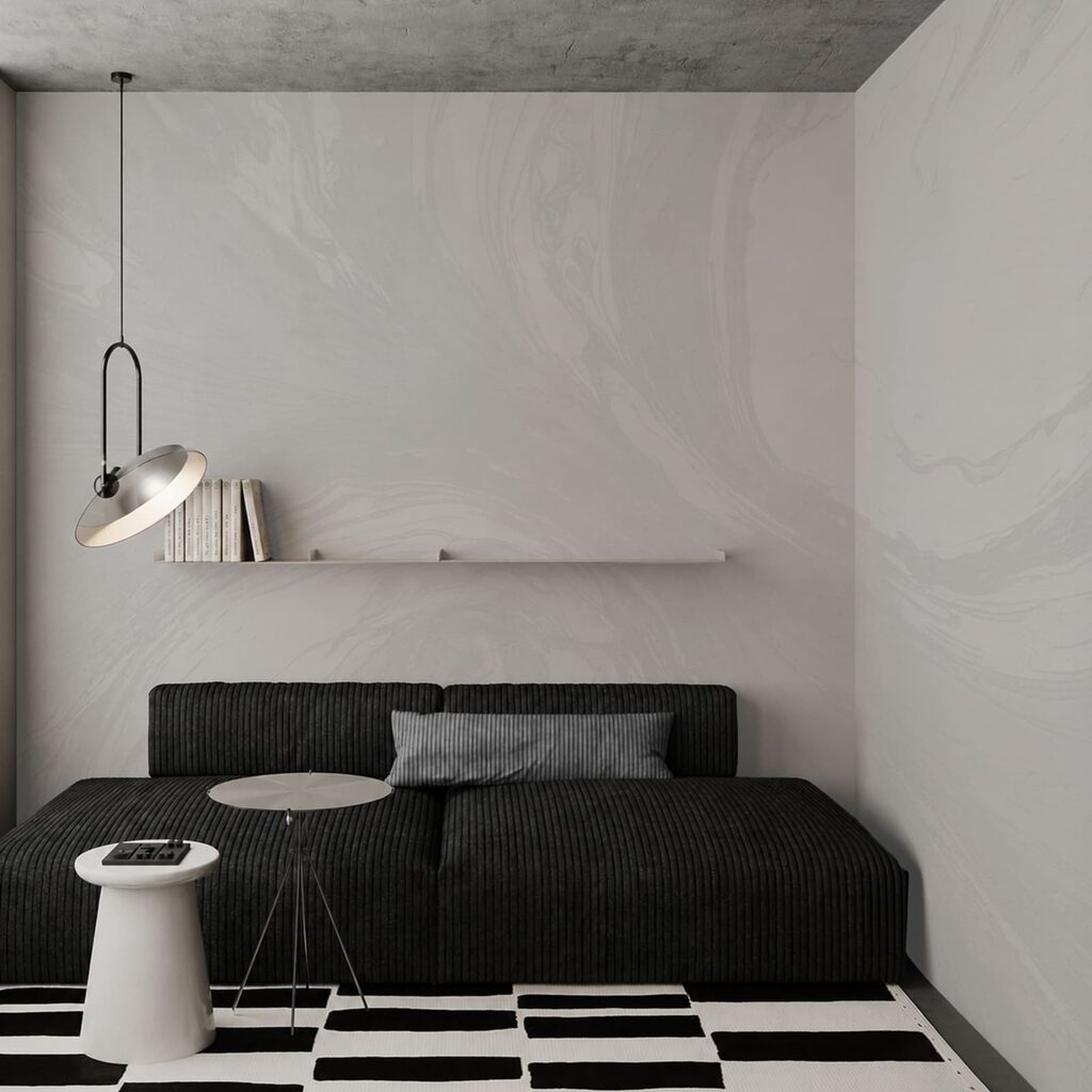 White surface with swirls