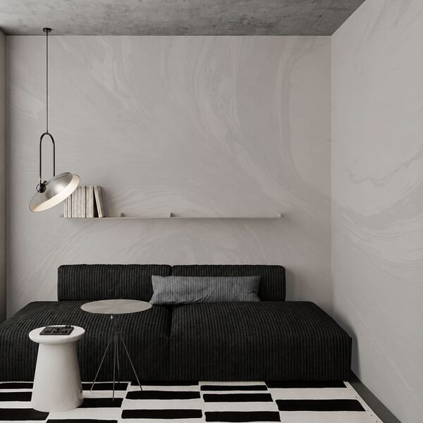 White surface with swirls