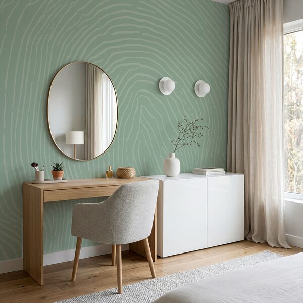 Green and white pattern
