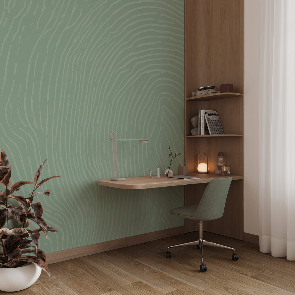 Green and white pattern