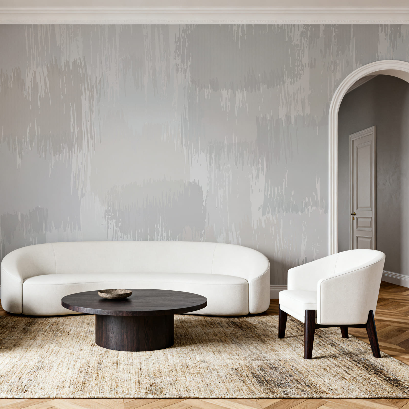 White and gray paint