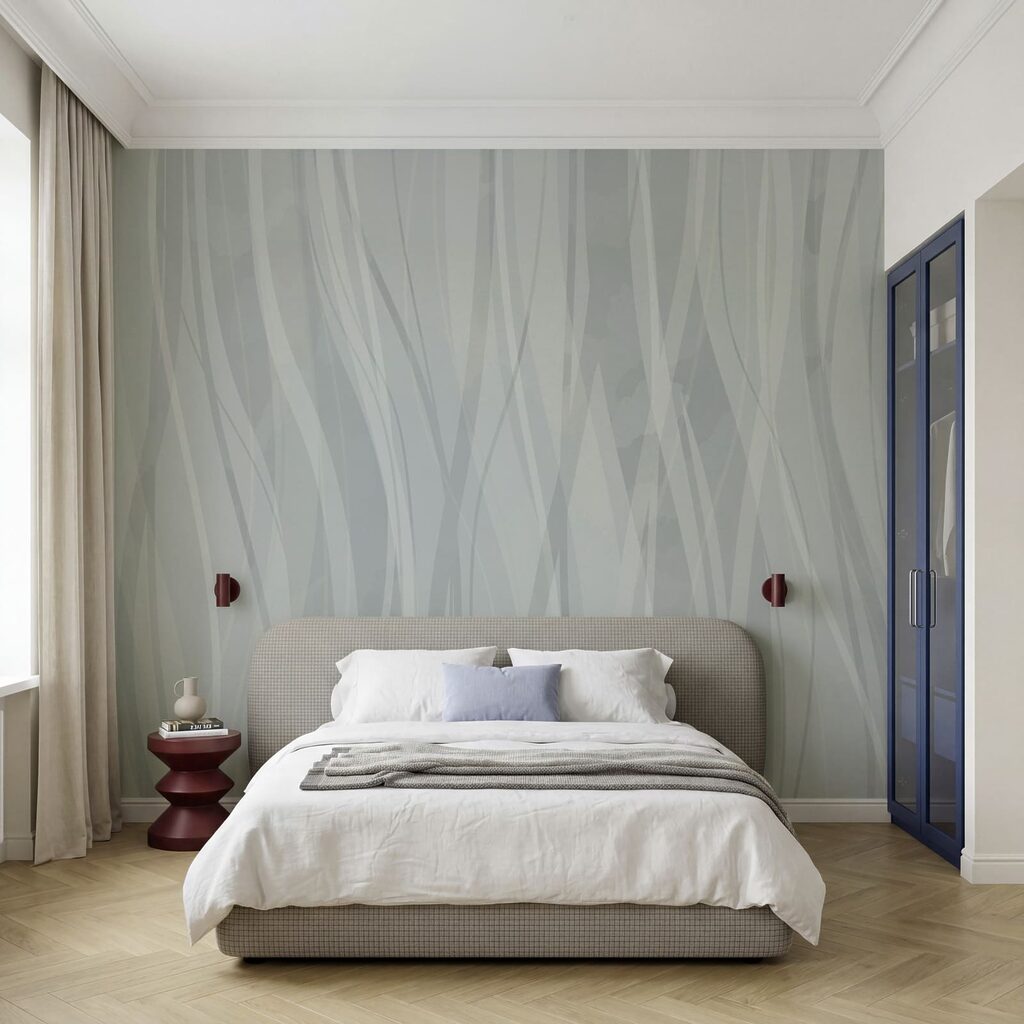 Grey and white background with lines