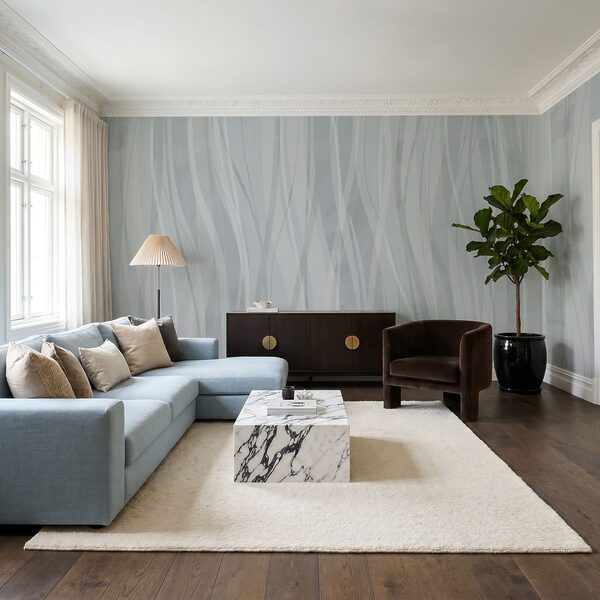 Grey and white background with lines