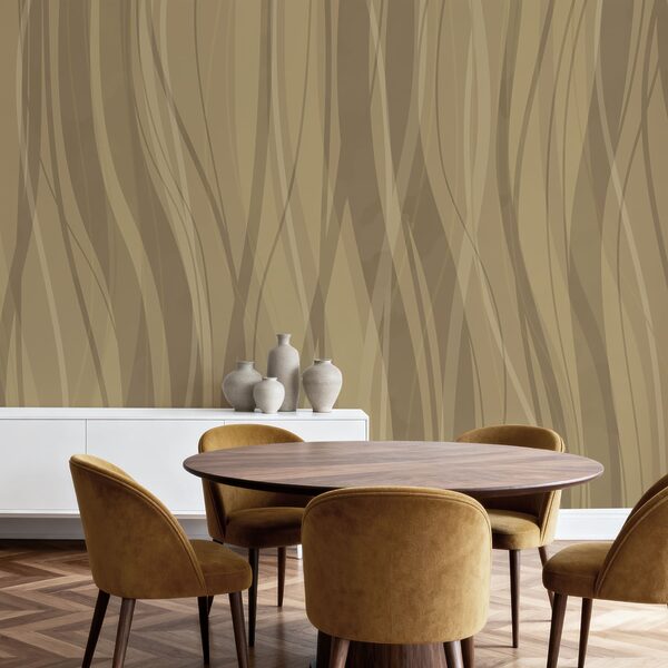 Brown and white wavy pattern