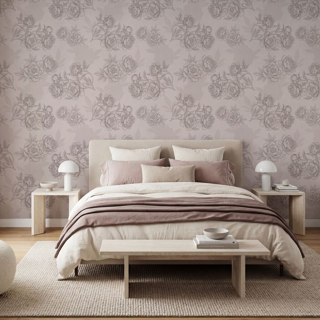 Floral pattern with delicate linework Floral pattern with delicate linework