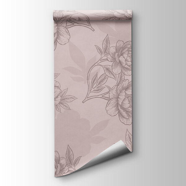 Floral pattern with delicate linework Floral pattern with delicate linework