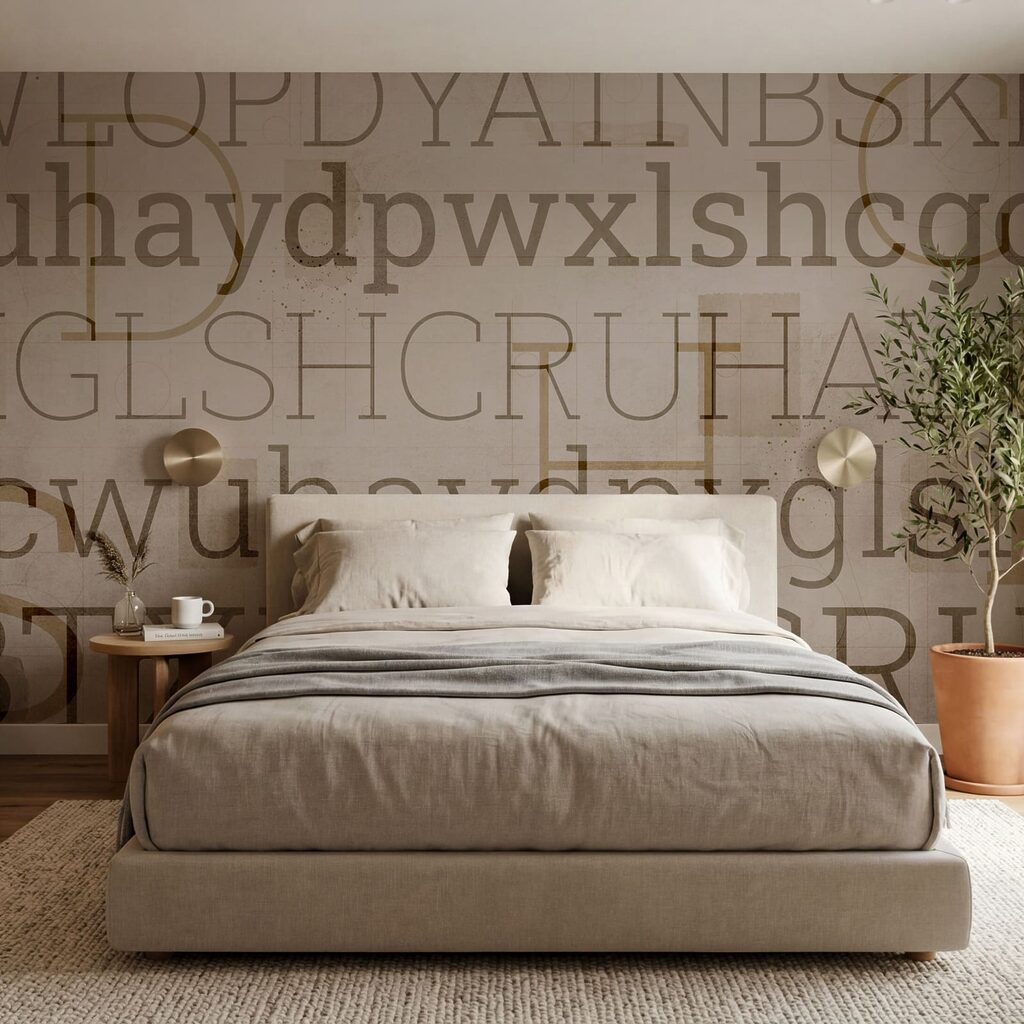 Textual patterns in varying sizes and styles Textual patterns in varying sizes and styles