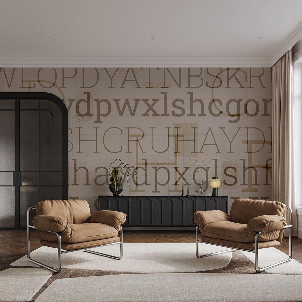 Textual patterns in varying sizes and styles Textual patterns in varying sizes and styles