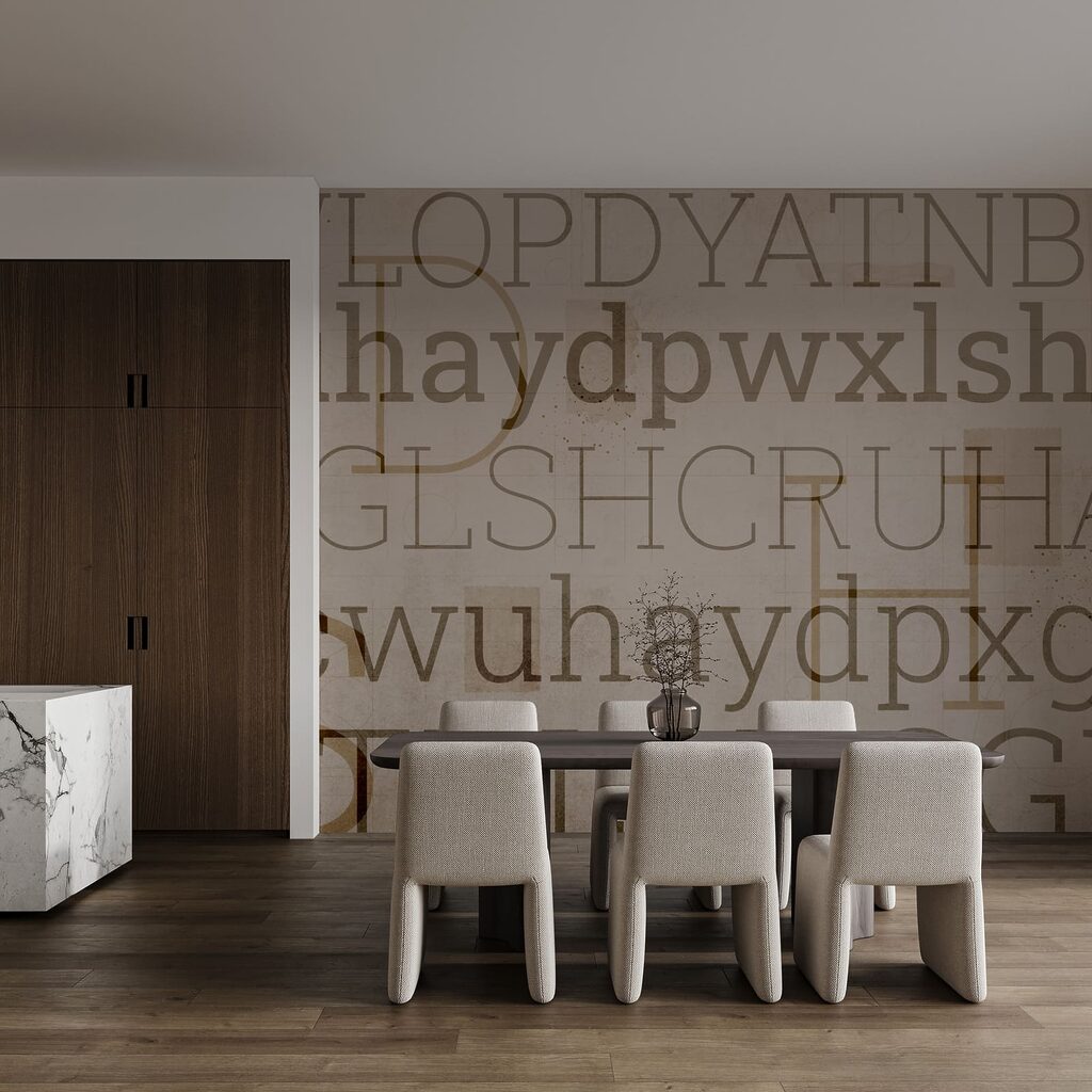 Textual patterns in varying sizes and styles Textual patterns in varying sizes and styles