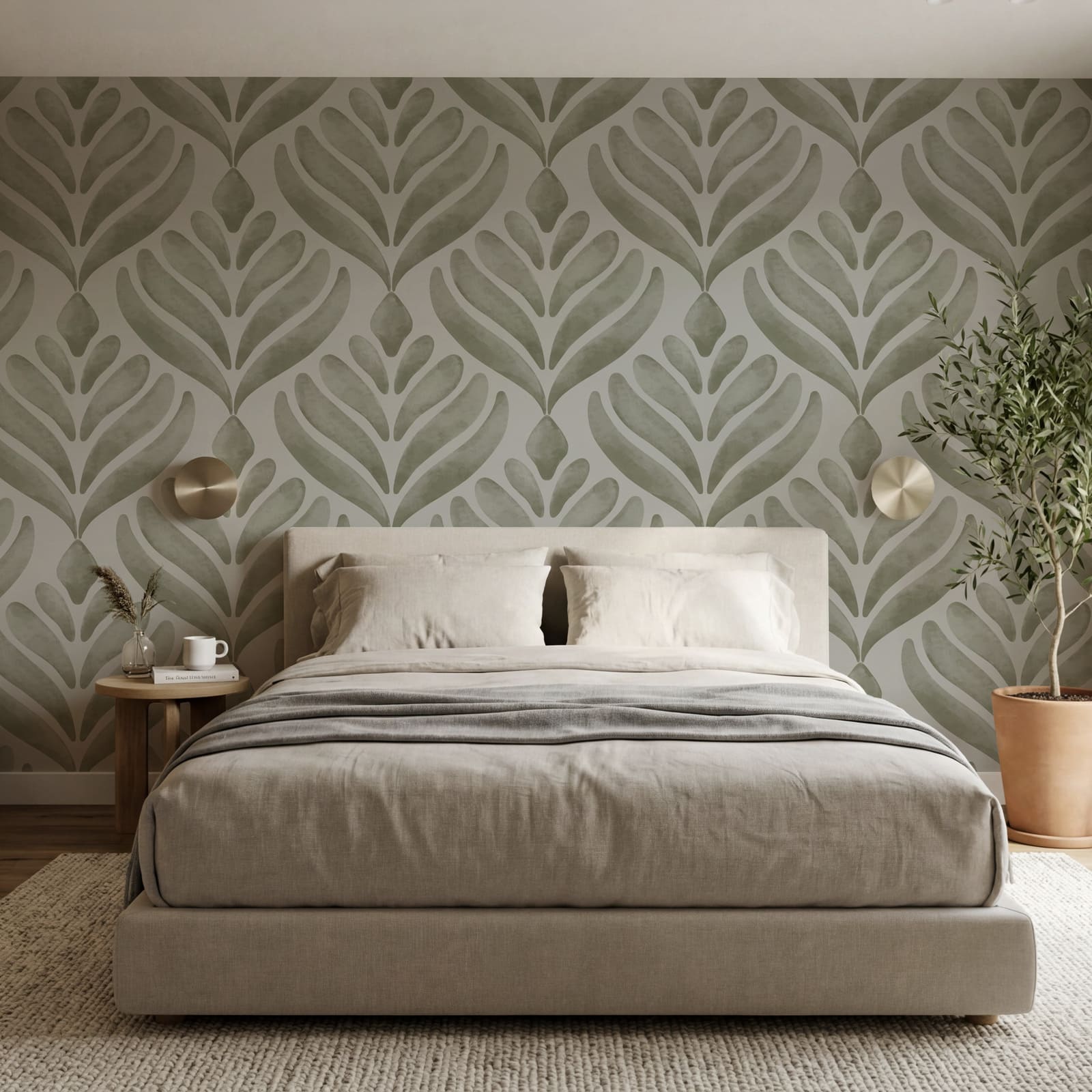Pattern of leaves on a grey background Pattern of leaves on a grey background