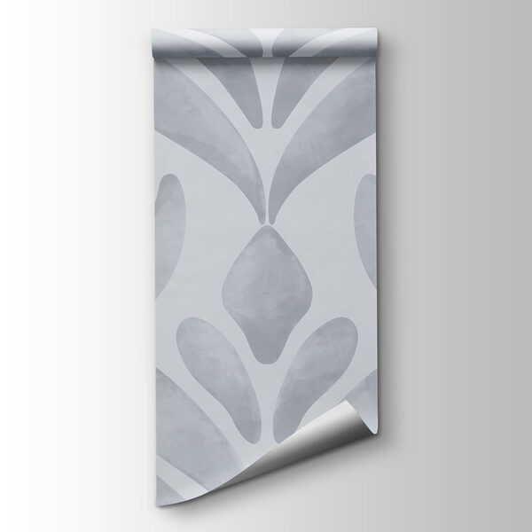 Pattern of leaves on a white background