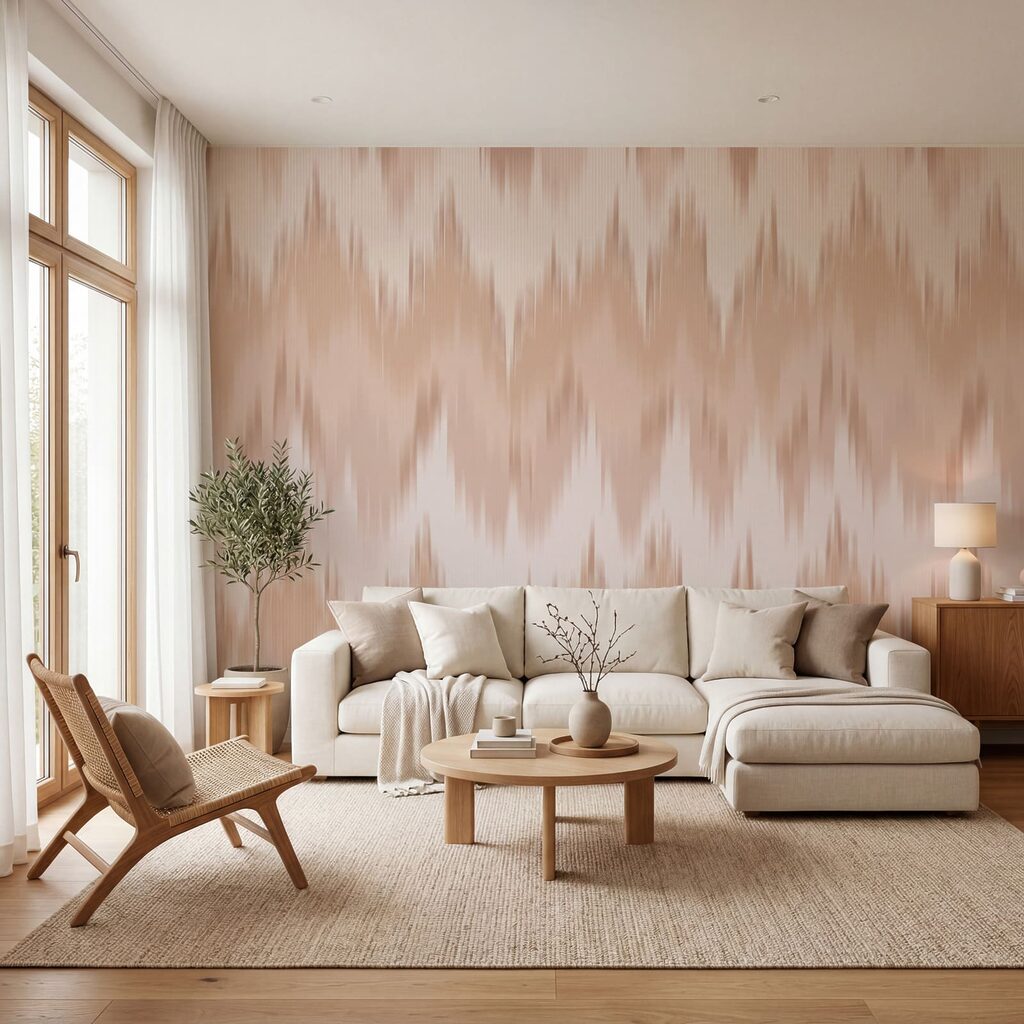 Pink and white zigzag pattern Pink and white zigzag pattern