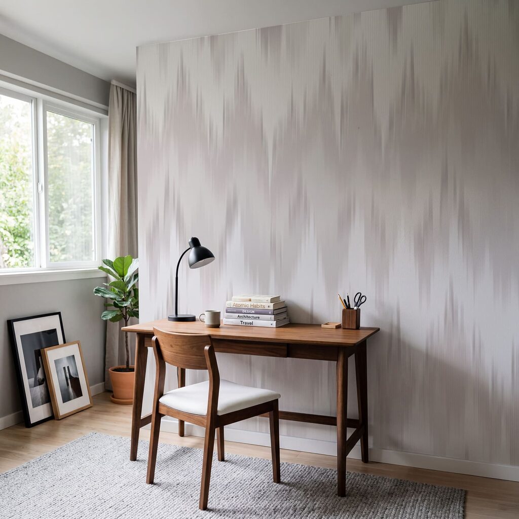 White and gray zigzag pattern