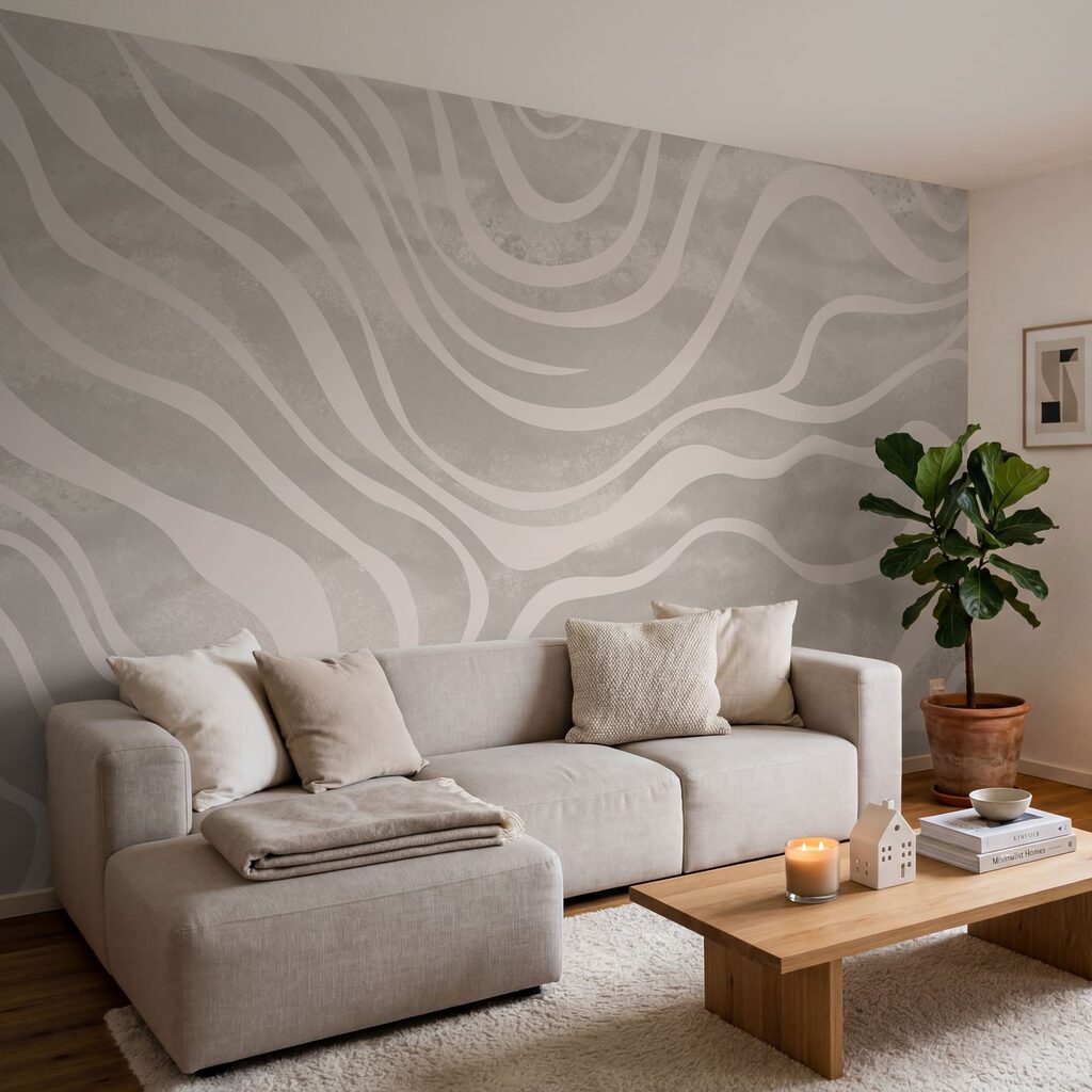 Flowing patterns in soft tones Flowing patterns in soft tones