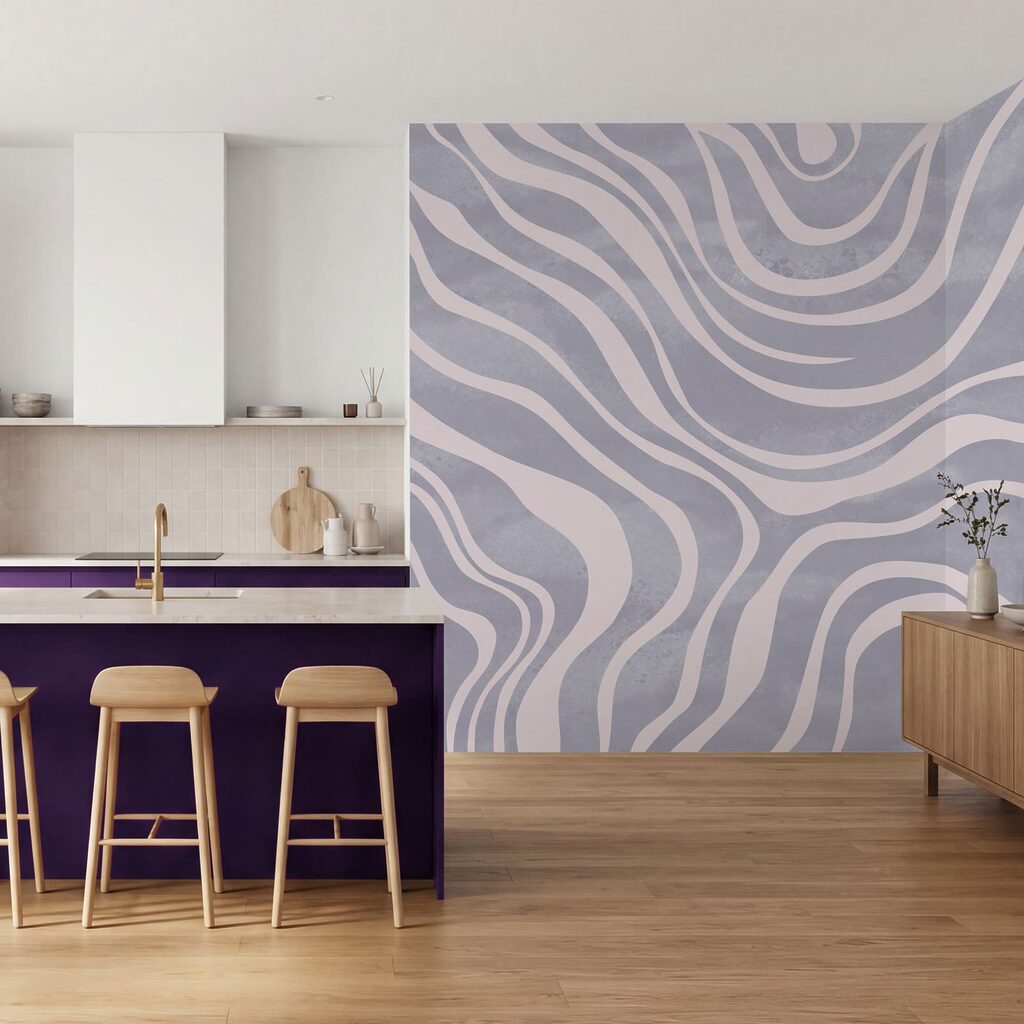 Flowing lines in soft pastel tones Flowing lines in soft pastel tones