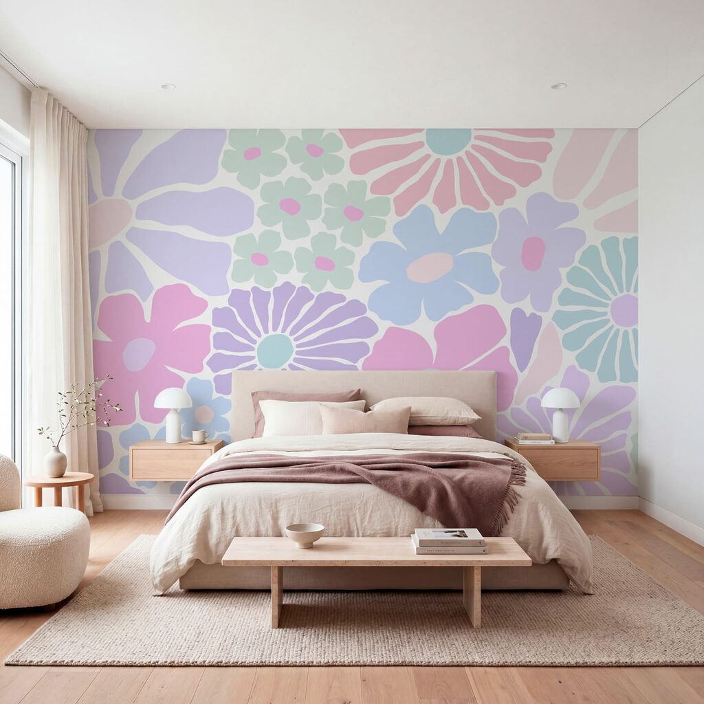 Pattern of flowers on a white background Pattern of flowers on a white background