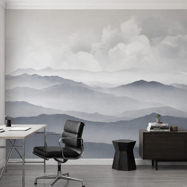 Foggy landscape of mountains Foggy landscape of mountains