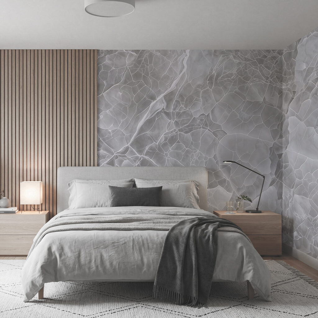Ethereal layers of icy white hues