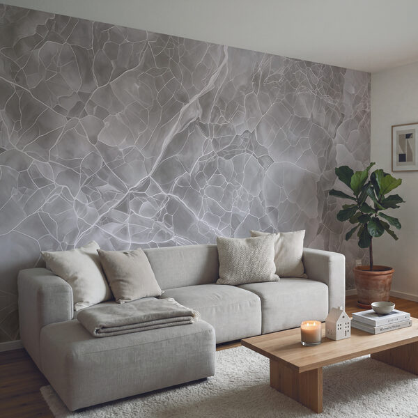 Ethereal layers of icy white hues