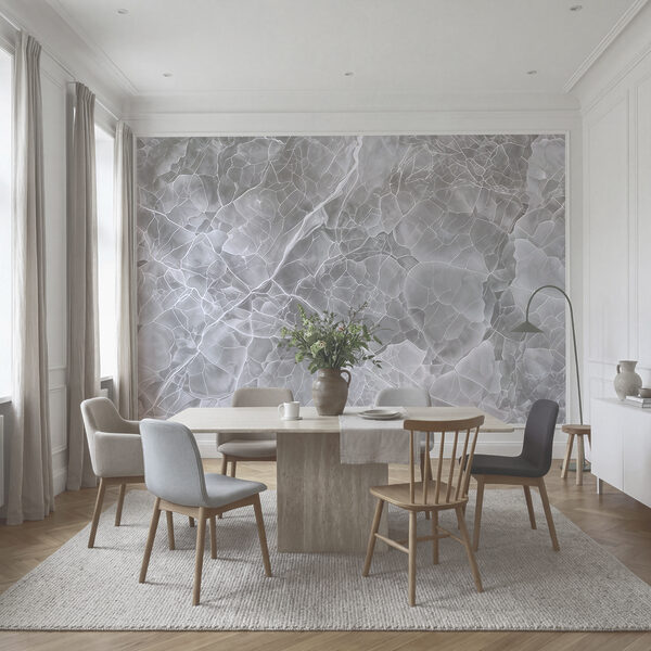 Ethereal layers of icy white hues
