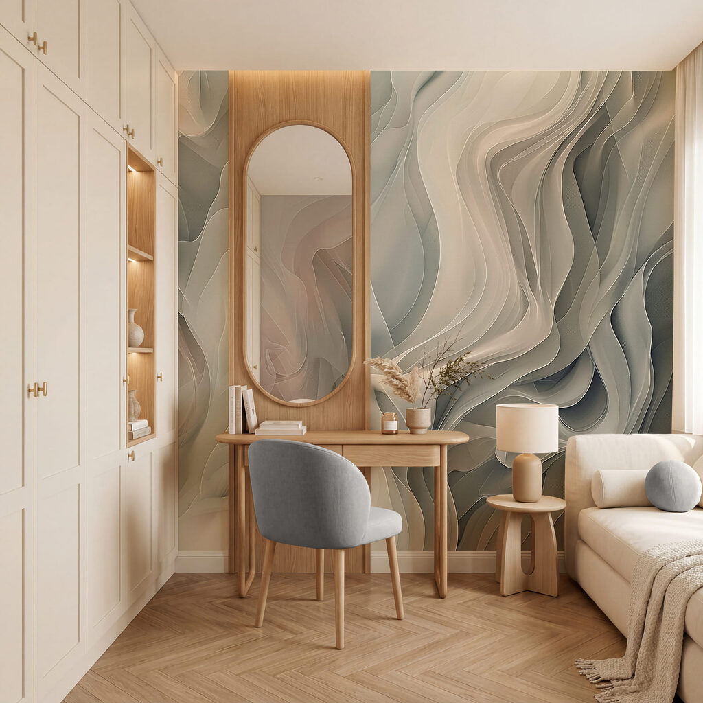 Ethereal waves in soft hues Ethereal waves in soft hues
