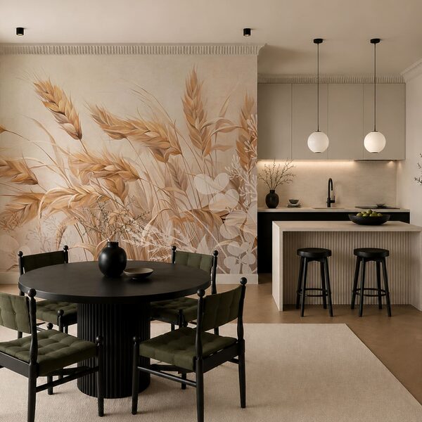 Painting of wheat plants Painting of wheat plants