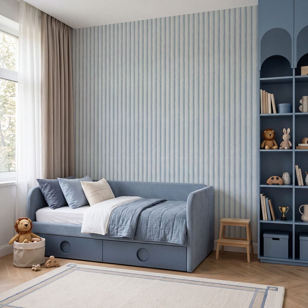 Subtle stripes in calming colors