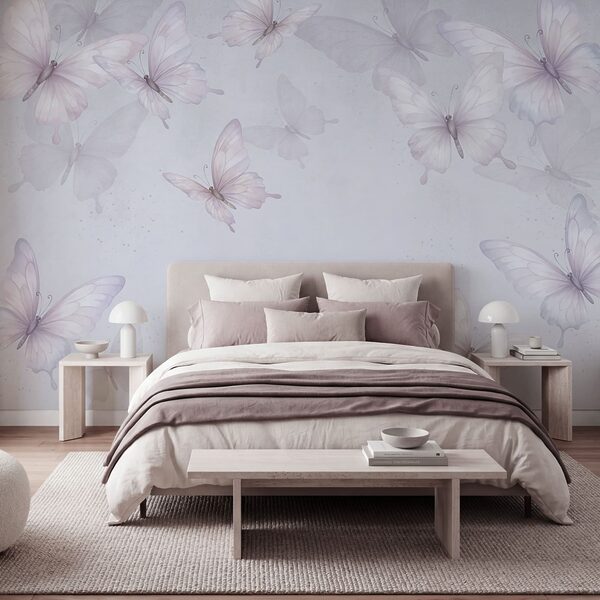 Group of butterflies flying